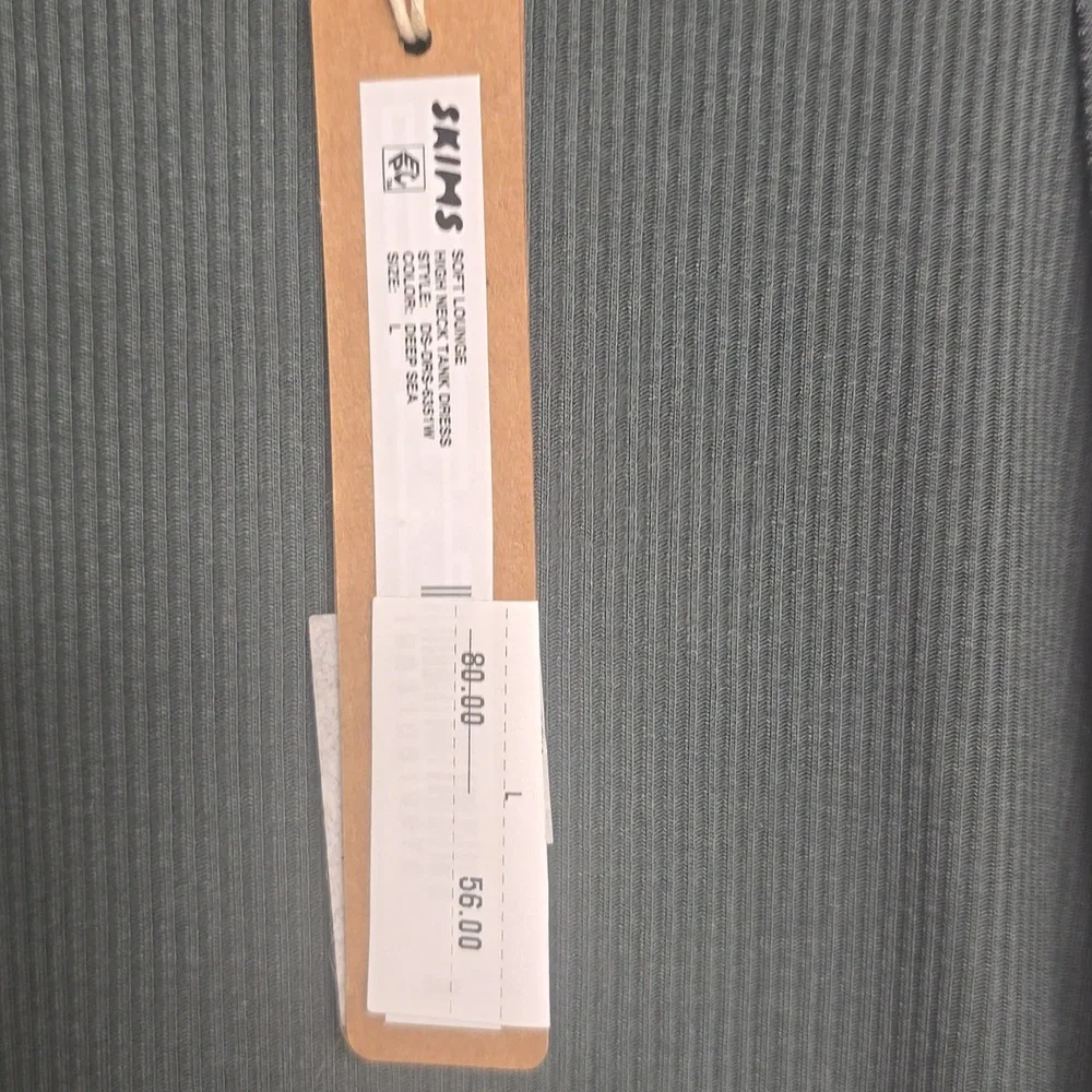 SKIMS NWTSoft Lounge High Neck Maxi - Deep Sea Size L - Picture 4 of 4